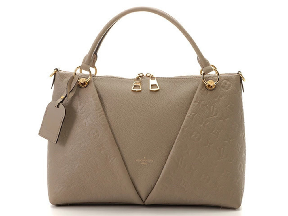 LOUIS VUITTON Shoulder Bag V Tote Monogram Empreinte Leather Tour Trail